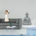 thumbnail image 2 of Figura de resina de ángel,Estatua de ángel Figura Decoración del hogar Estante de interior,Estatua de mono,Estatua de Buda Mono para Interiores y Exteriores Budista,Figuras en miniatura, 2 of 8