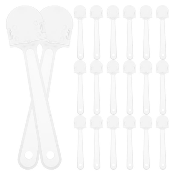 20 asas de repuesto para abanicos de mano, hechas a mano, en blanco, para novias, fiestas, bricolaje