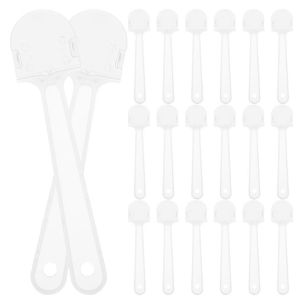 20 asas de repuesto para abanicos de mano, hechas a mano, en blanco, para novias, fiestas, bricolaje