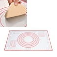 thumbnail image 5 of Large Red Food Silicone Kneading Pad - Non-Slip Baking Mat with Double Thickness, Precise Scale for Rolling and Cutting, Durable and Easy to Clean, Perfect for Pizza and Biscuits, 5 of 9