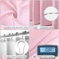 thumbnail image 2 of Bathroom Accessory Set–Bathroom Sets with Shower Curtain and Rugs, Non Slip Bathroom Rugs Super Absorbent, Pink Ombre Waterproof Shower Curtain with Hooks, Pink Bathroom Sets Complete for Home, 2 of 9