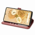thumbnail image 5 of Dteck for Google Pixel 6 Case, Magnetic Premium PU Leather Flip Folio Wallet with Card Slot Stand Cover, red, 5 of 8