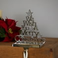thumbnail image 2 of Northlight We Wish You a Merry Christmas Tree Stocking Holder - 6.25", 2 of 6