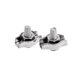 thumbnail image 3 of 2 Piezas / Juego M2 M3 M5 M6 Acero Inoxidable 304 de Resistencia Simplex 1 Poste Estilo Clips de Cuerda de Alambre Abrazadera Hardware para Fi Macarena Clips de cable de alambre simplex, 3 of 8