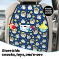 thumbnail image 5 of Pofeuu Star Penguin Print 2 Pack PU Leather Kick Mat Back Seat Protector, Universal Car Seat Back Organizer, Waterproof Backseat Protector For Most Car, 5 of 8