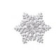 thumbnail image 1 of Qarigey Broche de copo de nieve de Navidad para mujer, broches de diamantes de imitación para el pecho, decoraciones para niñas, joyería Ropa, zapatos y accesorios Miscelánea Blanco plateado, 1 of 6