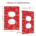 thumbnail image 3 of Disketp Hohoho1 Decorator Light Switch or Receptacle Outlet Wall Plate Decorator Wall Plate Child Safe Outlet Cover-Style S, 3 of 6