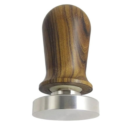 

51-58mm Professional Stainless Handle Coffee Tamper Bean Press 95mm Length - Wood 53mm