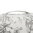 thumbnail image 5 of SAFAVIEH Labelle Floral Floor Pillow, 25" x 25", Beige/Black, 5 of 6
