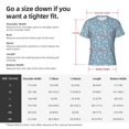 thumbnail image 2 of Yiaed Floral Retro Style Print Mens Short Sleeve Tight Fit T-Shirt, Crewneck Casual Tee-Small, 2 of 5