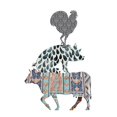 thumbnail image 2 of Phillip, Jamie 26x26 White Modern Wood Framed Museum Art Print Titled - Eat, 2 of 4
