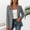 Gray, variant on Women's Open-Front Notched Lapel Blazer, Long Sleeve Tailored Casual Jacket In Multiple Solid Colors(White,M)