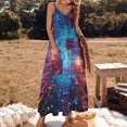 thumbnail image 2 of Abstract 3D Futuristic Geometric Plaid Design Sleeveless Dress Woman Fashion Long Dresses Women's Summer Suit Dress 2025, 2 of 7