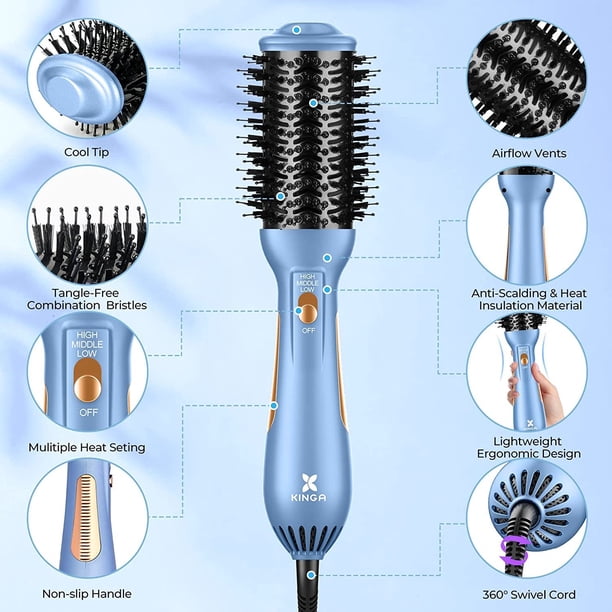BMUERS Hair Brush Blow Dryer; OneStep Hair Dryer & Volumizer Styler
