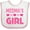 White and Pink, variant on Inktastic Meema Girl Granddaughter Girls Baby Bib