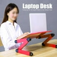 thumbnail image 1 of Support de Bureau Portable Réglable, Support de Bureau pour Ordinateur Portable, Support de Bureau pour Ordinateur Portable, Support de Bureau Debout pour Ordinateur Portable Tablette Noir, Rose Rouge, 1 of 8