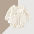 thumbnail image 2 of Gubotare Baby Girl Bodysuit Fall Baby Girls Romper Funny Bodysuit Romper Clothes Outfit Gift 0 3 6 9 12 18 24 Months (Beige,9-12 Months), 2 of 9