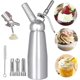 thumbnail image 1 of professional Whipped Cream Siphon 500ml Whipped Cream Siphon Kitchen Siphons With 3 Stainless Steel, 1 of 4
