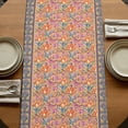 thumbnail image 5 of Table Runners 72 Inches Long Dress Scarves, Purple Red Floral Boho Farmhouse Kitchen/Dining Table Runner, Coffee Tablerunners, Vintage Ethnic Tribe Abstract Art 13x72 Inch, 5 of 9