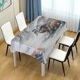thumbnail image 7 of 60"x60" Chinese Style Tablecloth, Waterproof Washable Polyester Square Table Cover, Durable Tablecloth for Kitchen Dining Table Party Decor, 7 of 7