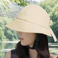 thumbnail image 6 of Baoblaze 58 - 60 cm Fishing Hat Wide Brim Cap for Female Women's Cycle Beige, 6 of 8