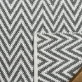 thumbnail image 4 of SAFAVIEH Montauk Siomha Chevron Cotton Area Rug, Grey/Ivory, 5' x 8', 4 of 7