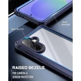 thumbnail image 7 of Poetic Guardian Case for Samsung Galaxy A36 5G, [2 Front Frame] [20 FT Mil-Grade Drop Tested] [Screen Protector Work with Fingerprint ID] Full Body Shockproof Rugged Clear Cover, Blue/Clear, 7 of 7