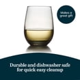 thumbnail image 5 of Libbey Classic Smoke All-Purpose Stemless Wine Glasses, 15.25-ounce, Set of 6, 5 of 6
