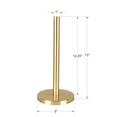 thumbnail image 4 of Happimess Avery Modern Classic Metal with Non Slip Weighted Base Paper Towel Holder, Gold, 4 of 6