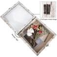 thumbnail image 4 of White Shadow Box Frame Real Glass Window Door with Hinge 8 x 8, 4 of 7