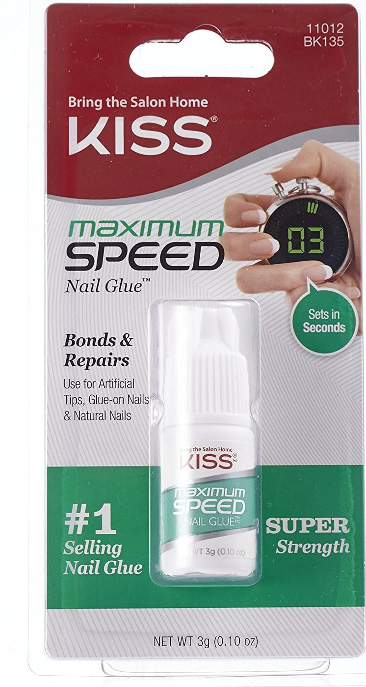2 Pack KISS Maximum Speed Nail Glue, 0.10 oz