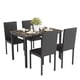 thumbnail image 4 of Comedor para 4 Personas con Sillas de Metal y Mesa de Mármol Sintético Laminado – Moderno y Compacto, 4 of 7