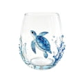 thumbnail image 3 of Artisanal Blue Ringed Glassware Octopus Stemless Wine Glass Handcrafted Borosilicate Nautical Tabletop Bar Decor Gift Set,Gifts for friends, family, and coworkers(F), 3 of 7