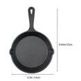 thumbnail image 2 of Mini Cast Iron Skillet Round Kitchen Accessory Black Iron Cooking 1Set, 2 of 4