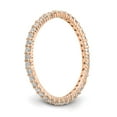thumbnail image 4 of 14K Rose Gold Ring Band Eternity Diamond Round Polished Shared Prong 1 2ct , Size 6, 4 of 5