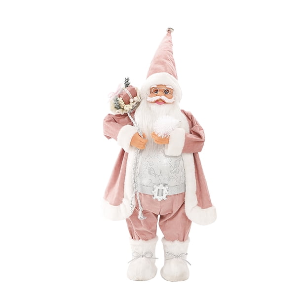 Naiovety Paquete de 3 Adornos navideños Festival de Navidad Vacaciones Hogar Comedor Oficina Hotel Decoración Muñeco de Papá Noel para niños Kits de decoración para fiestas Naiovety HA073132-00