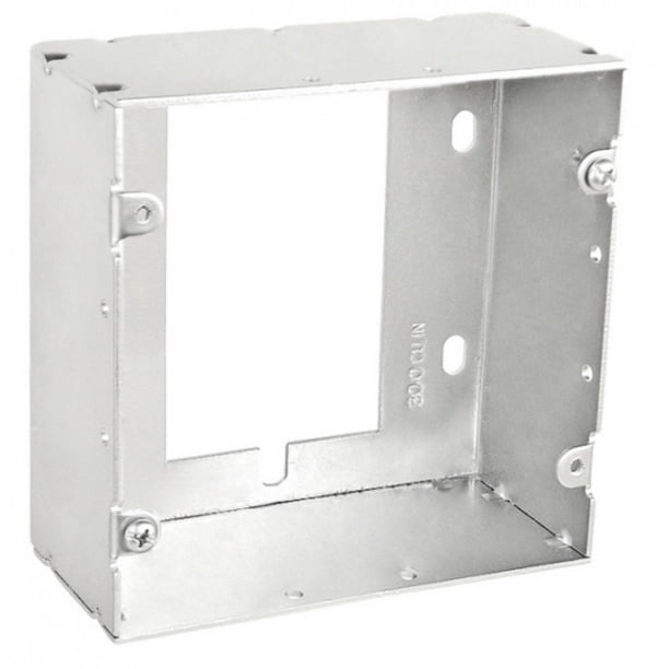 1 Pc, 411/16 Welded Extension Box, Converts One Gang to 411/16 Square