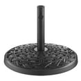thumbnail image 4 of Walker Edison Cross Weave Round Outdoor Patio Umbrella Base, Black, 4 of 7