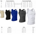 thumbnail image 5 of Men's Compression Tank Top, Slim Underwaist Body Shaper Tummy Control Chest Support Breathable Compression Undershirts for Men, 5 of 5