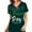Army Green, variant on EGNMCR Scrubs for Women Fashion Women St. Patrick's Day Printing Short Sleeve V Neck Tops Nursing Working Uniform St Patricks Day Gifts for Women