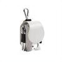Bolsa Porta Pelotas De Golf Bolsa de cuero PU para pelotas de golf Mini cintura para colgar accesorios para exteriores (blanco)