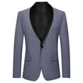 thumbnail image 3 of SGMVNU Little and Big Boy's Formal Blazers Jackets, Casual Button Suit Jacket Dress School Sport Coats, Formal Wedding Guest Outfit for Boys(Size 9-10 Years,Grey), 3 of 3