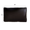 thumbnail image 4 of Cheer Collection Set of 2 Hollow Fiber Filled Lumbar Couch Pillows, 12" x 20" - Black, 4 of 4
