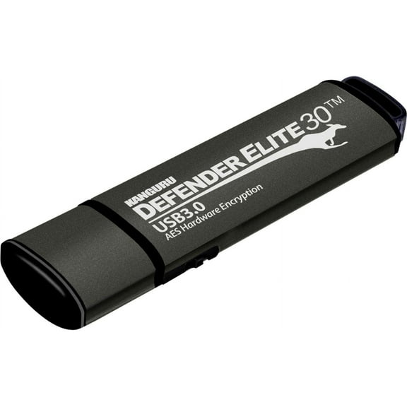 Kanguru Defender Elite30 32GB Encrypted SuperSpeed USB 3.0 Flash Drive KDFE3032G