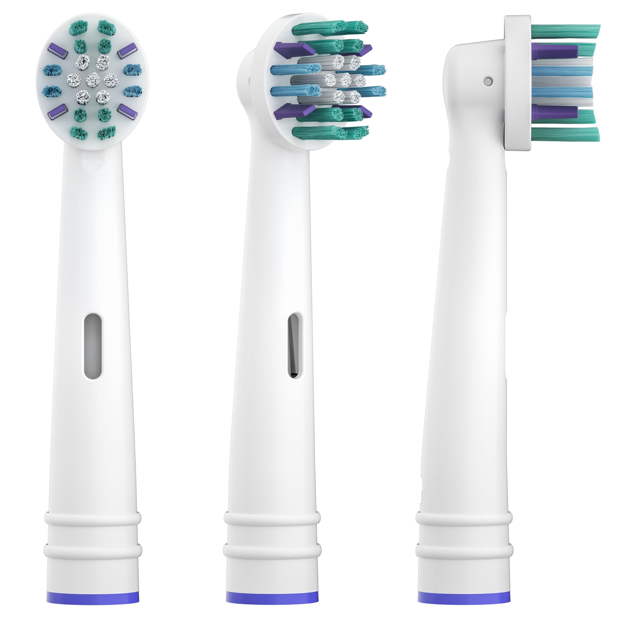 Equate EasyFlex Flossing Replacement Toothbrush Heads with Bacteria Defense Bristles, 8 Count