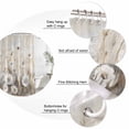 thumbnail image 6 of Spring White Floral Waterproof Fabric Shower Curtain,Watercolor Vintage Beige Flowers Waterproof Fabric Shower Curtain for Bathroom Curtains Bathtubs Shower Curtains with 12 Hooks Extra Long 72x84, 6 of 8