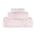 thumbnail image 2 of Superior Cotton Modern Jacquard 3-Piece Towel Set, Gold, 2 of 11