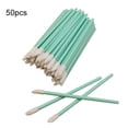 thumbnail image 2 of Trayknick 50Pcs Lip Brush Lipstick Disposable Gloss Wands Applicator Stick Makeup Tool Green, 2 of 13