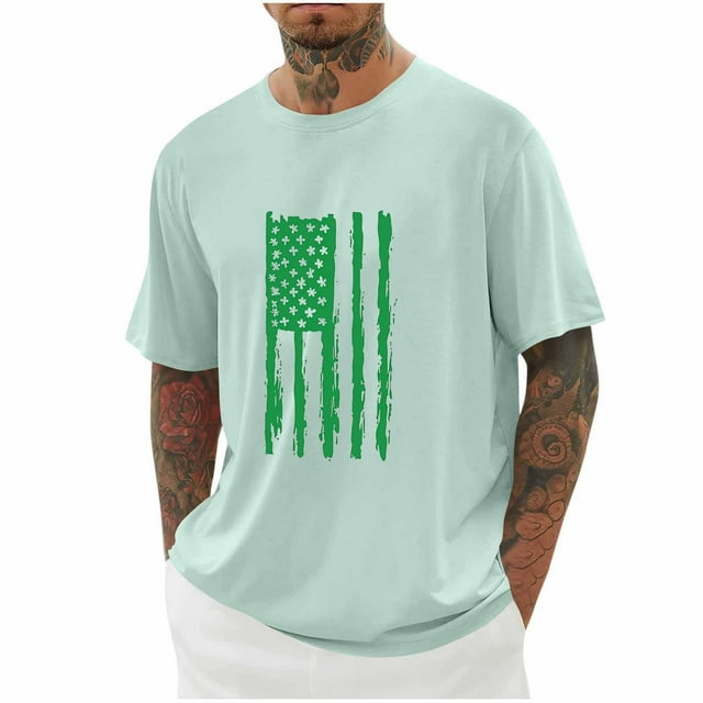 Tops para hombre, blusas y camisas de cuello redondo y manga corta para hombre, blusas casuales de moda con cuello redondo y manga corta para hombre, blusas para hombre