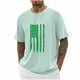 thumbnail image 1 of Tops para hombre, blusas y camisas de cuello redondo y manga corta para hombre, blusas casuales de moda con cuello redondo y manga corta para hombre, blusas para hombre, 1 of 3